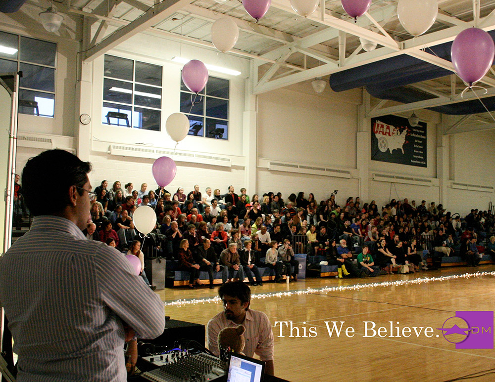 dance marathon at case western reserve university dancing with the CWRU stars full house crowd